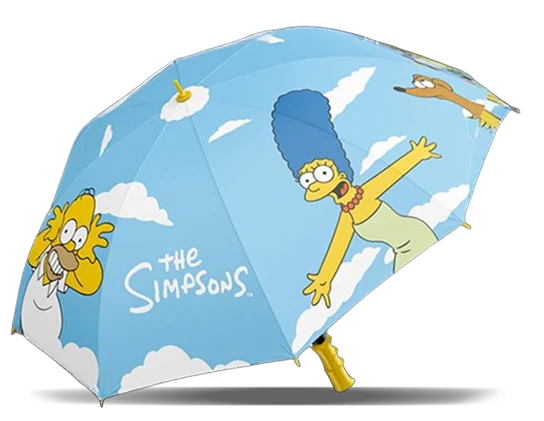 Parasol z Simpsonami.